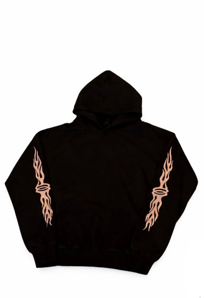 Black Flaming Unity Hoodie