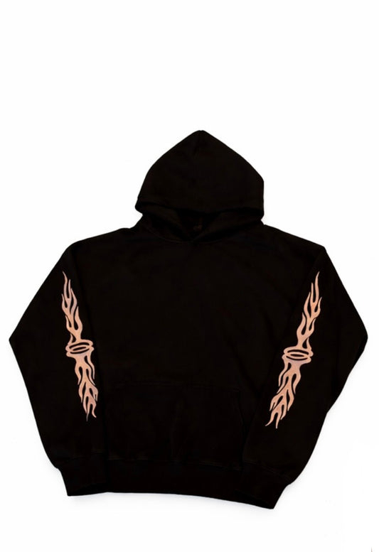 Black Flaming Unity Hoodie
