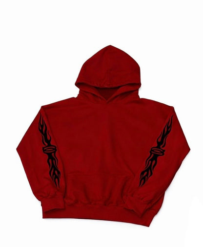 Red Flaming Unity Hoodie